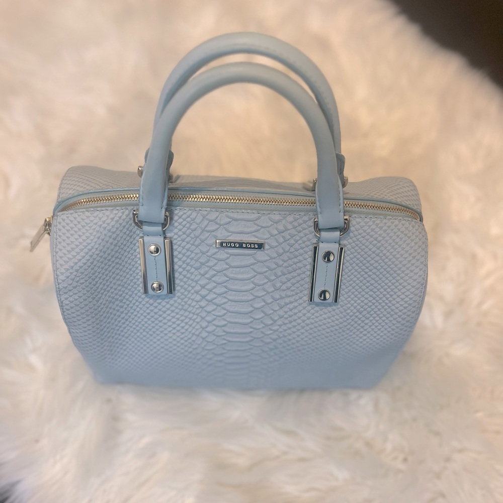 Hugo Boss Purse - Light Blue with Light Gold Hardware - Good condition
